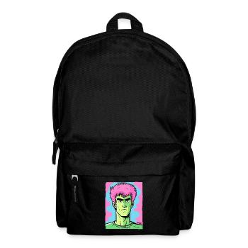 Helle Farben: Lee der Karate Bruce - Rucksack - Schwarz - Vorne