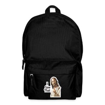 Jesus Warnung: Ich habe es gesehen - Rucksack - Schwarz - Vorne