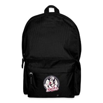 Baseball-Maskottchen-Mädchen: Ausbildung nervt - Rucksack - Schwarz - Vorne