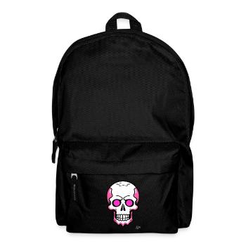 Tout simplement un crâne de crâne de dessin animé cool - Sac à dos - noir - Devant