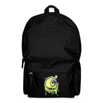 Funny Slime Monster - Backpack - black - Front
