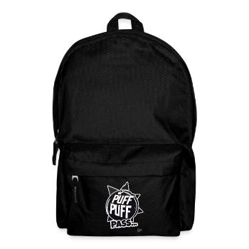 Puff Puff Pass: Der lustige Joint-Buddy - Rucksack - Schwarz - Vorne