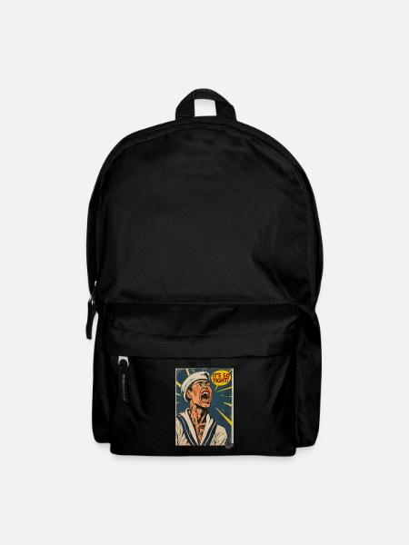 Retro Vintage Cartoon Seemann: Es ist so eng! - Rucksack - Schwarz