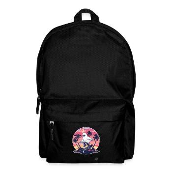 Skateboarding V ghosts - Backpack - black - Front