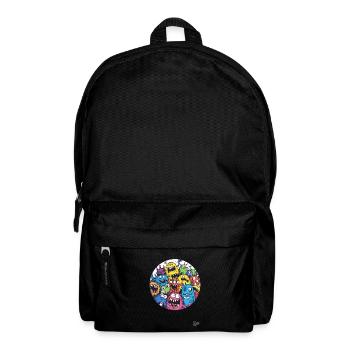 Lustige Monster-Freunde - Rucksack - Schwarz - Vorne