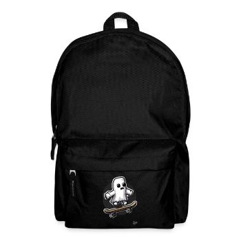 Funny Skateboard Ghost - Backpack - black - Front