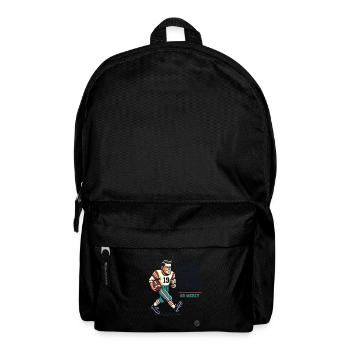Retro American Oldschool Football - Rucksack - Schwarz - Vorne