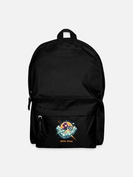Moto-Trial im Himmel - Rucksack - Schwarz