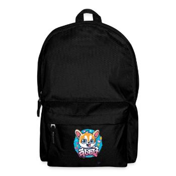 Japanese small dog with big eyes - Backpack - black - Front