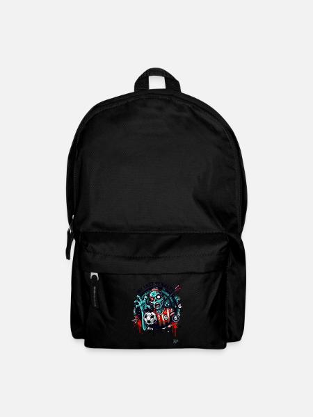 Mein letzter Elfmeter, Zombie-Fußball - Rucksack - Schwarz