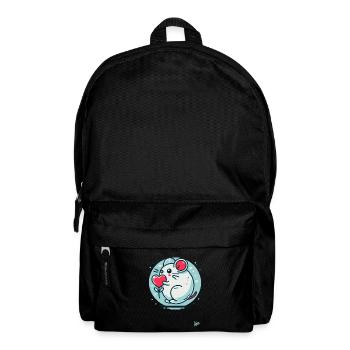 Cute Mouse with Heart - Backpack - black - Front