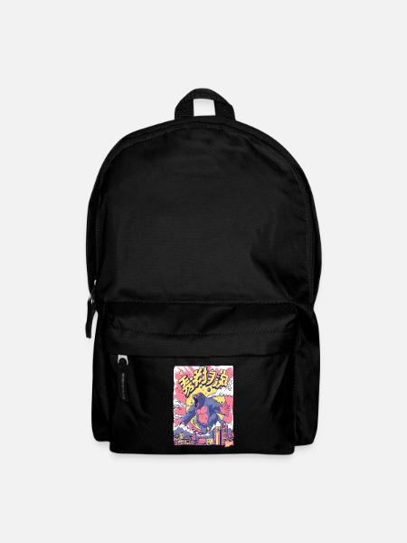 Cartoon Gorilla in Tokyo - Rucksack - Schwarz