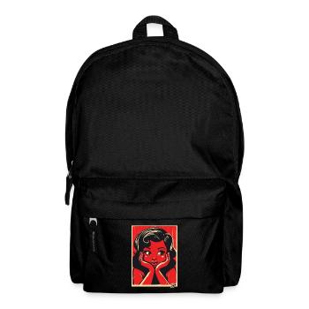 Retro Cartoon Girl - Backpack - black - Front