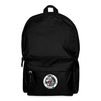 Tired and broken zebra with funny look - Backpack - black - Front