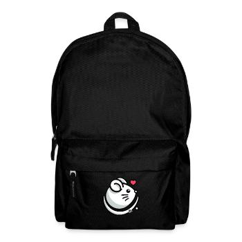 Liebe Herz und Maus - Rucksack - Schwarz - Vorne