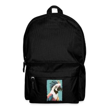 Majestätischer Kakadu - Rucksack - Schwarz - Vorne