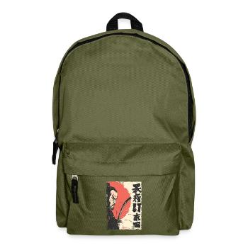 Japanese Red Sun Samurai - Backpack - olive green - Front