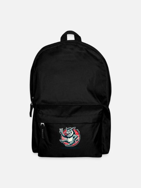 Sanglier avec signe de paix - Sac à dos - noir