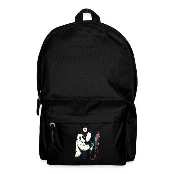 Graffiti gorilla with spray can - Backpack - black - Front