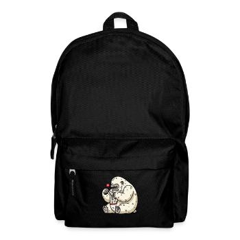 Drôle de gorille adore sa petite veste - Sac à dos - noir - Devant