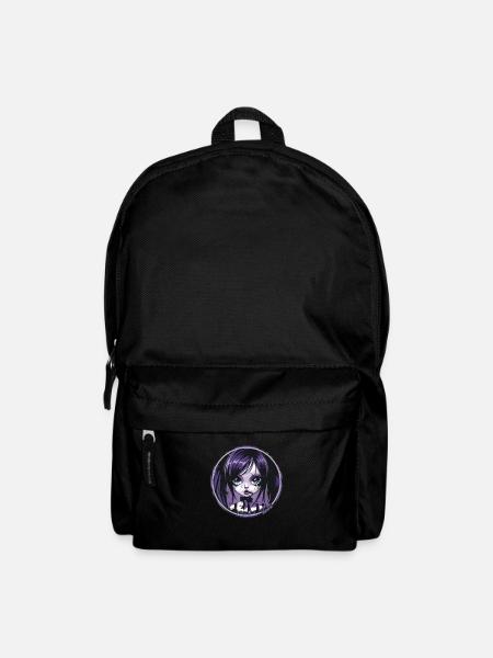 Gothic Chibi Mädchen – Dunkle Ästhetik - Rucksack - Schwarz