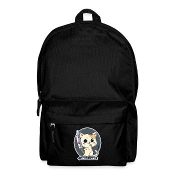 Neko Chef - Chat effronté avec couteau de chef - Sac à dos - noir - Devant