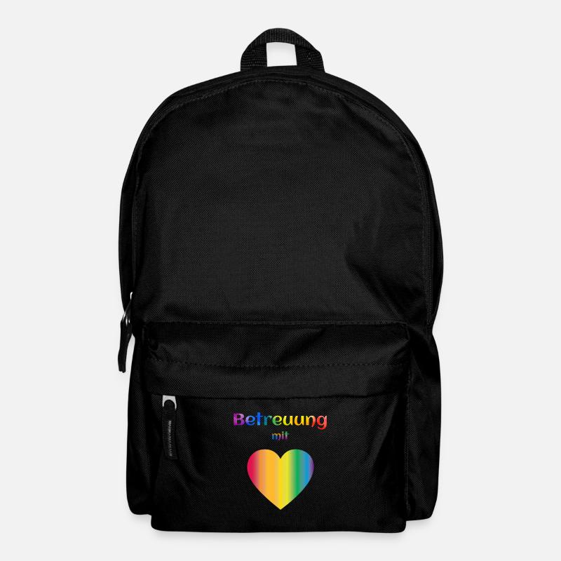 Caregiver, Gift, Empathy, Care, Heart - Backpack - black