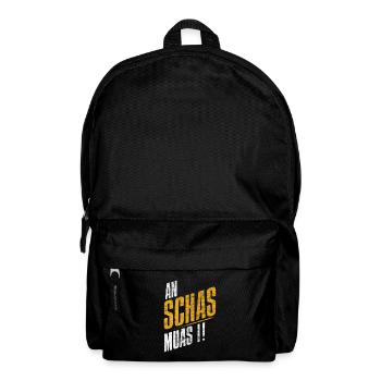 An Schas muas I! - Rucksack - Schwarz - Vorne