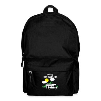 Ruhestand Rente Wohnwagen Wohnmobil Rentner - Rucksack - Schwarz - Vorne