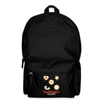 Vanillekipferl Inspektor Kekse Backen - Rucksack - Schwarz - Vorne