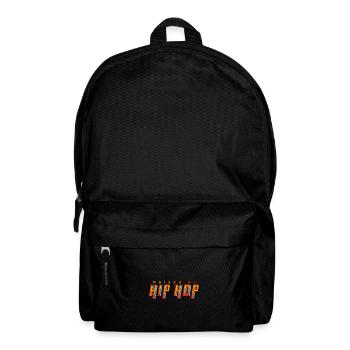 Aufgezogen von Hip Hop - Rucksack - Schwarz - Vorne