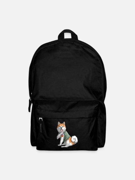 J'aime maman tatouage japonais Akita Inu Mama - Sac à dos - noir