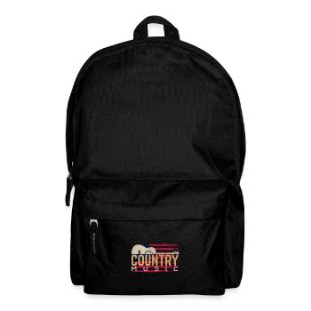 Musique country guitare - Sac à dos - noir - Devant