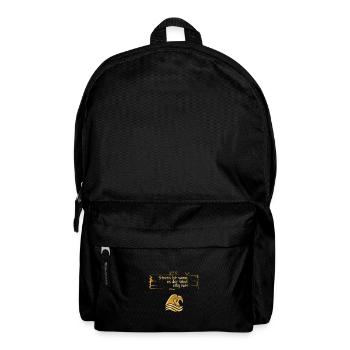 Storm is when the wind is in a hurry - Backpack - black - Front