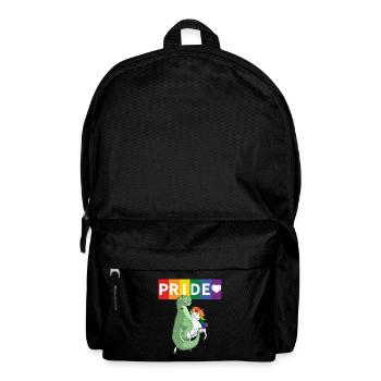 LGBT Gay Pride TRex Tyrannosaurus Rex Dinosaur - Backpack - black - Front