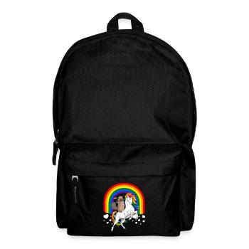 LGBT Platypus Riding Unicorn Gay Pride Rainbow - Sac à dos - noir - Devant
