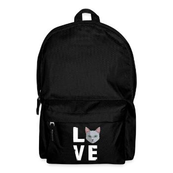 Love Russian Blue Cat Kitty Lover - Backpack - black - Front