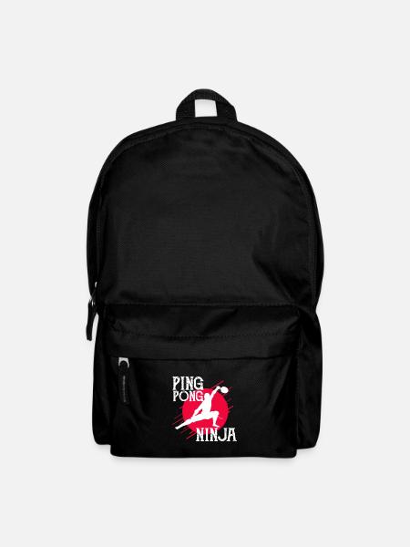 Pingpong Ninja - Rucksack - Schwarz