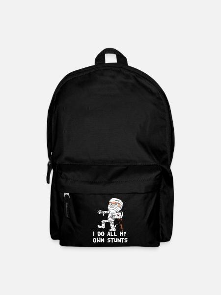 I Do My Own Stunts Funny Broken Arm Leg - Backpack - black