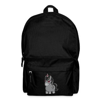 Böses Zorniges Einhorn Unicorn Lustiges Geschenk - Rucksack - Schwarz - Vorne