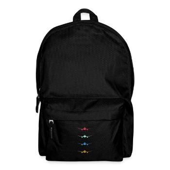 Vintage Aircraft Pilot Aviation Pilots Motif - Backpack - black - Front