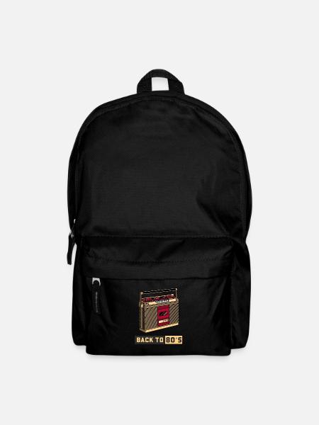 Zurück in die 80er 80er Musik - Rucksack - Schwarz