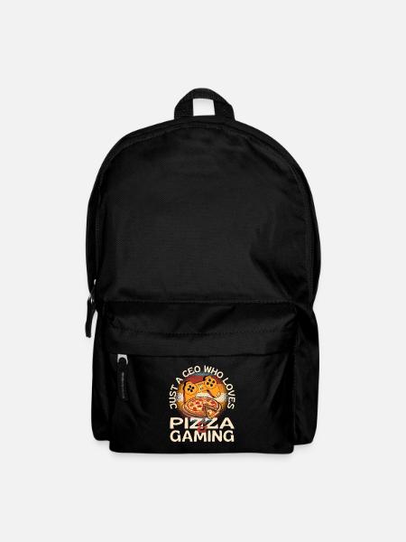 Juste un PDG qui aime les jeux et la pizza - Sac à dos - noir