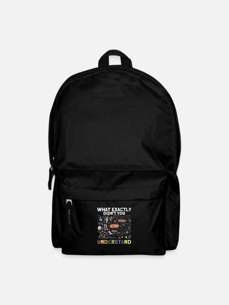 Chemie Mathe Physik Nerd Wissenschaft Geek Motiv - Rucksack - Schwarz