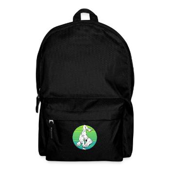 Breakdance Breakdancer Silhouette Geschenk - Rucksack - Schwarz - Vorne