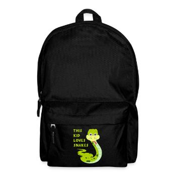 Dieses Kind liebt Schlangen Kleinkinder Kinder junge Mädchen Kind - Rucksack - Schwarz - Vorne