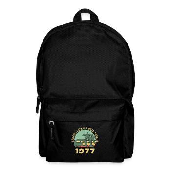 Campinglegenden Geboren 1977 Caravan - Rucksack - Schwarz - Vorne