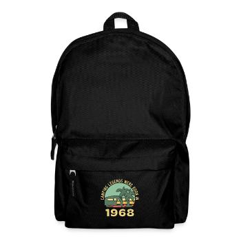 Camping legenden Geboren 1968 Caravan - Rucksack - Schwarz - Vorne