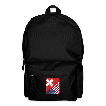 Suisse Drapeau américain Suisse - Sac à dos - noir - Devant