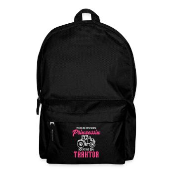 Vergiss die Kutsche diese Prinzessin kommt mit dem - Rucksack - Schwarz - Vorne
